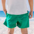 Men summer swimwear bright green